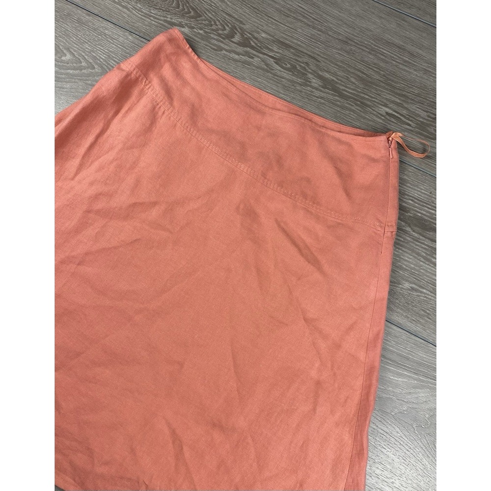Eileen Fisher Women's 100% Linen A Line Skirt Salmon Size‎ Medium